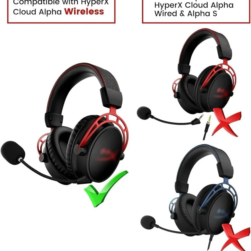 HyperX Cloud Alpha Wireless Gaming Headset Mic Replacement